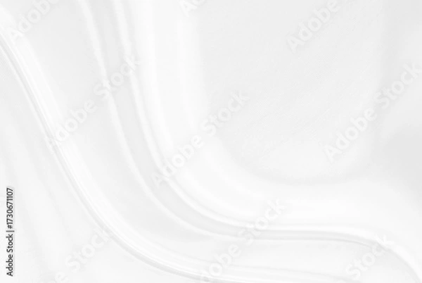 Fototapeta White gray satin texture that is white silver fabric silk background with beautiful soft blur pattern natural.