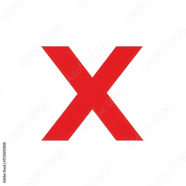 Obraz Bold red cross against black background isolated on a transparent background symbol mark