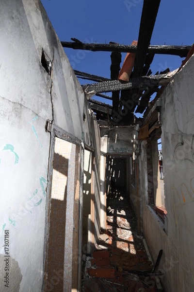 Fototapeta construcción abandonada