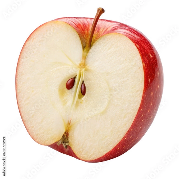 Fototapeta Red half apple png apple half png sliced apple png red apple png fresh apple png fruit slice png transparent background image