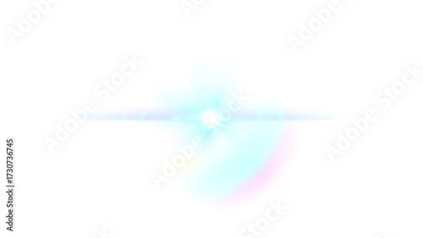 Fototapeta Shining Bright Lens Flare Glow Light Effect Spark Ray