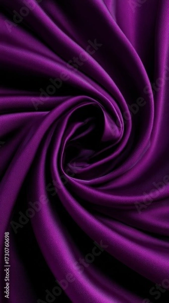 Fototapeta Elegant Purple Fabric with Swirling Design for Textiles and Backgrounds in Fashion and Design Projects
