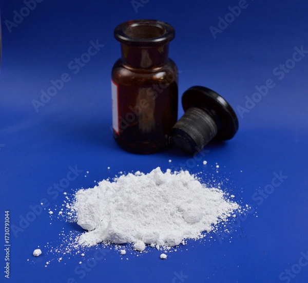 Fototapeta Titanium dioxide, also known as titanium IV oxide or titania with the chemical formula TiO2