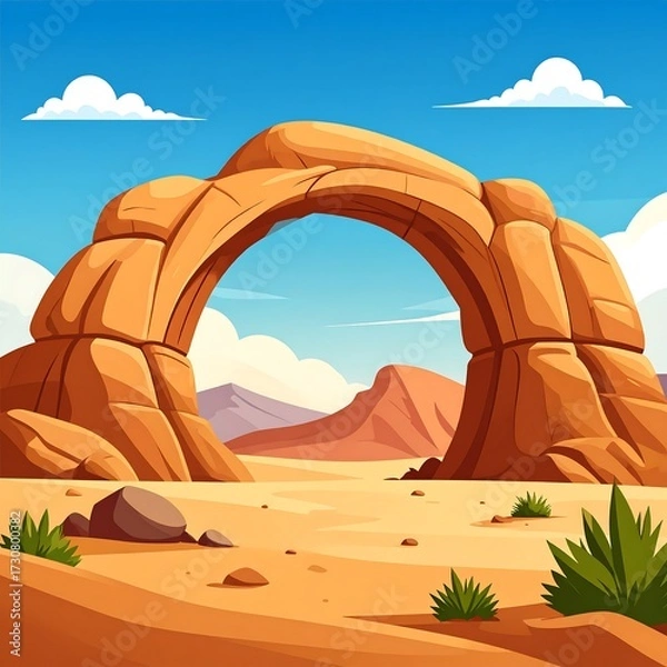 Obraz Desert Arch Landscape View.