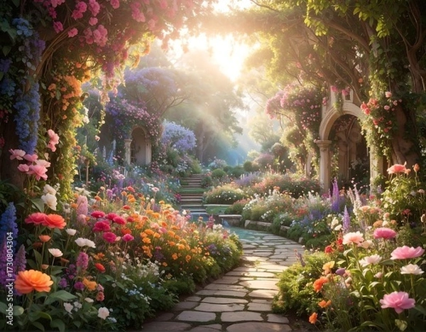 Obraz Enchanted Garden Path.