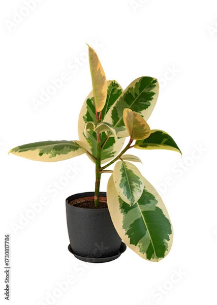 Obraz Ficus elastica Belize on an isolated background