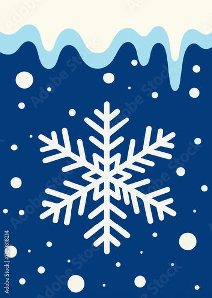 Obraz snowflake vector