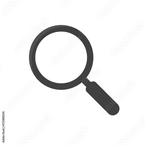 Obraz Magnifying glass icon illustration isolated PNG with Transparent Background