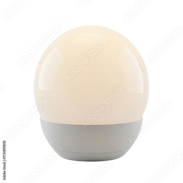 Obraz Round table lamp for interior lighting isolated PNG with Transparent Background