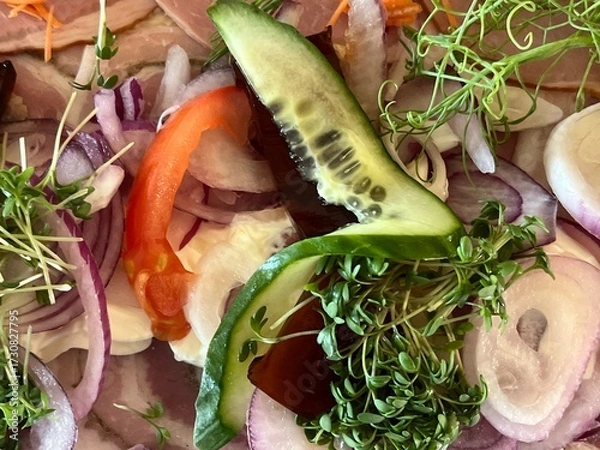 Obraz fresh vegetables on a plate