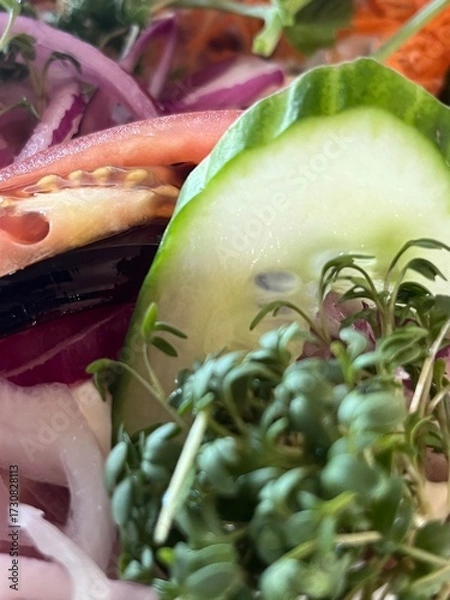 Obraz fresh vegetables on a plate