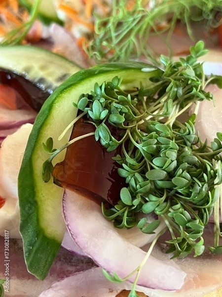 Obraz fresh vegetables on a plate