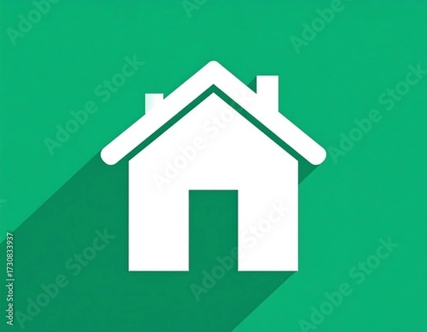 Obraz Simple Home Icon Illustration.