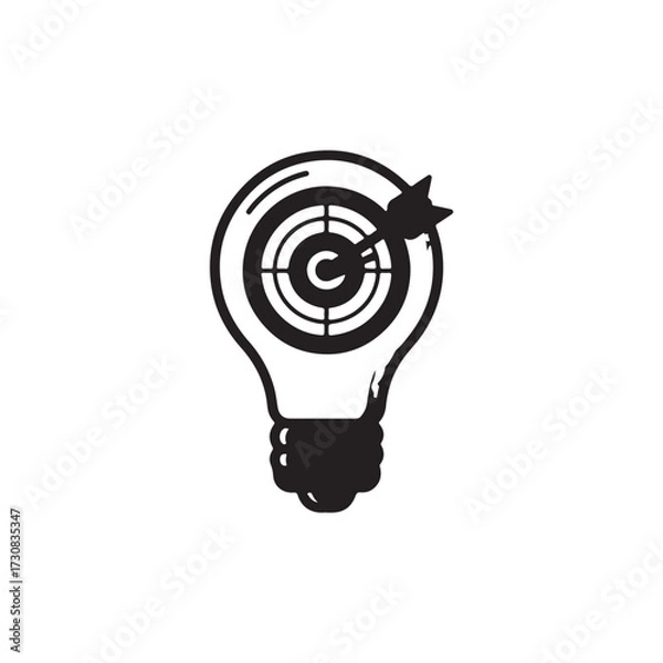 Fototapeta light bulb idea