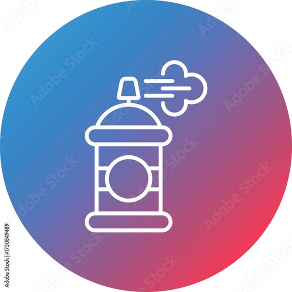 Fototapeta Aerosol Line Gradient Circle Background Icon