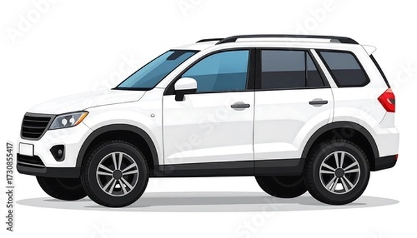 Obraz White SUV Vehicle.