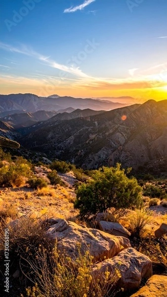 Obraz Sunrise Mountain View Landscape.