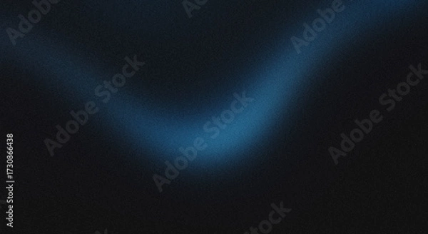 Fototapeta Abstract Dark Blue Light Beam on Black Background for Modern Design