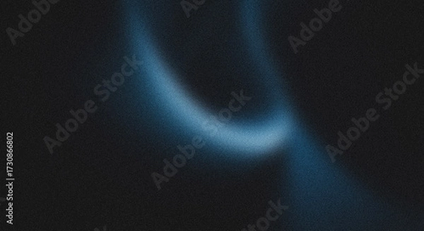 Fototapeta Abstract Blue Light Trails on Dark Background for Modern Design Concepts