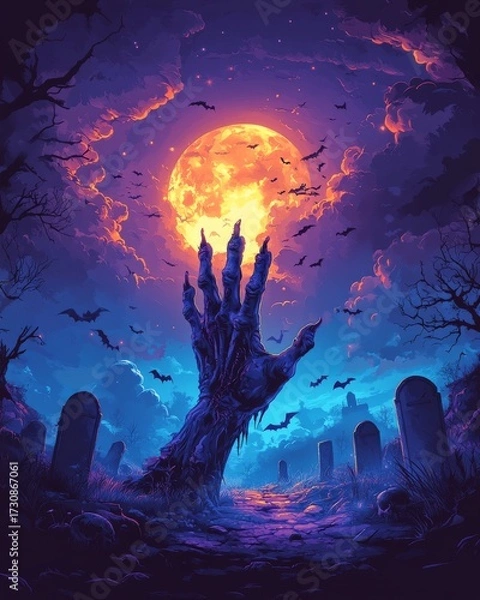 Obraz halloween night scene