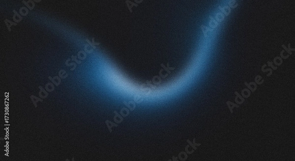 Fototapeta Abstract Blue Light Streak on Dark Background for Modern Design and Technology