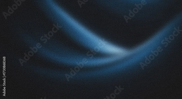 Fototapeta Abstract Dark Blue Gradient Background with Soft Light and Subtle Texture