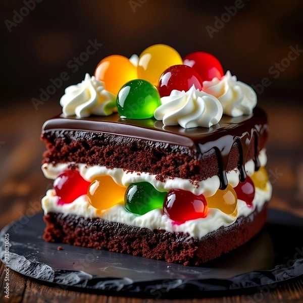 Obraz cake with fruits