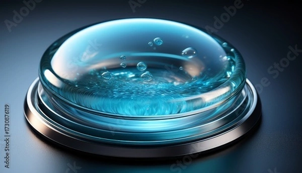 Fototapeta Aqua Button