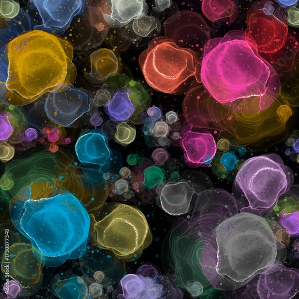 Obraz colorful plastic caps