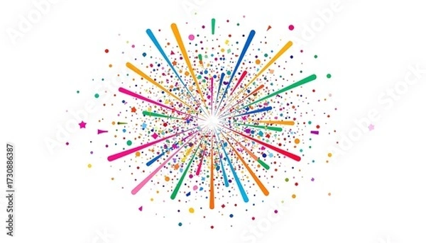 Fototapeta Colorful Explosion Design.