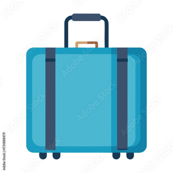 Obraz travel suitcase isolated on white