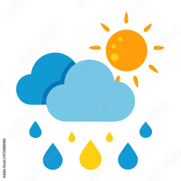 Obraz sun and clouds