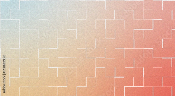 Fototapeta Abstract Gradient Background with Geometric Lines Modern Design Soft Pastel Colors