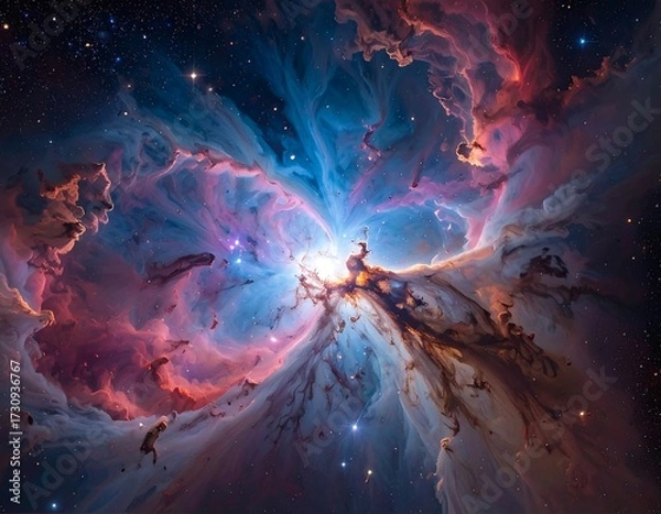 Fototapeta Stunning Nebula in Deep Space.