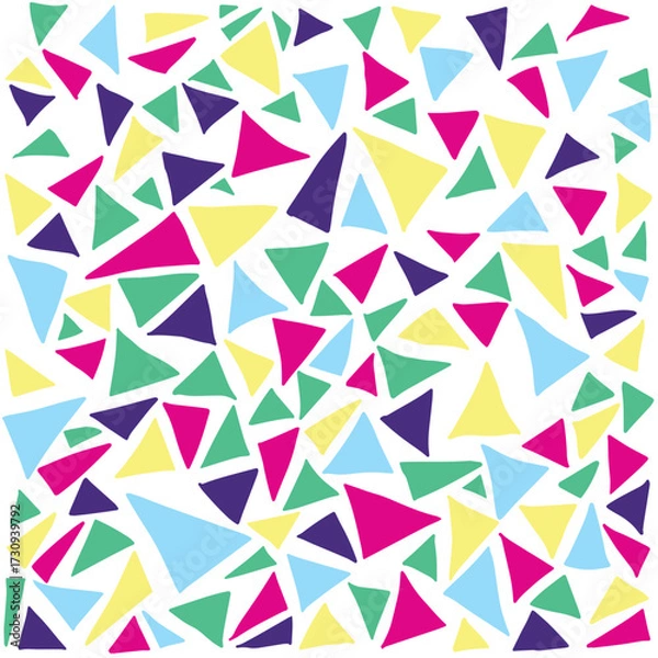 Fototapeta seamless geometric pattern, Festive pattern, birthday, confetti.
