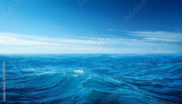 Obraz Blue Sea Background For Design Or Wallpaper