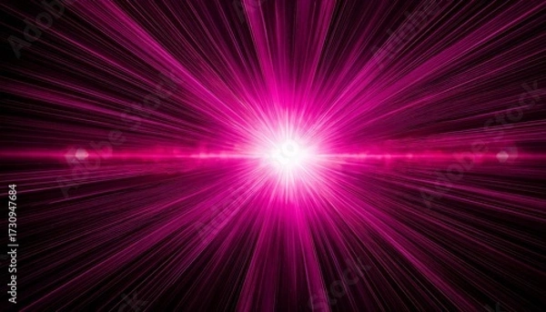 Obraz Pink Starlight Shine Glow With Bright Pink Sparks And Sparkles Effect On Transparent Background Light Flare Glowing Explosion With Shining Starburst Bright Flash And Special Lens Flare For Magical