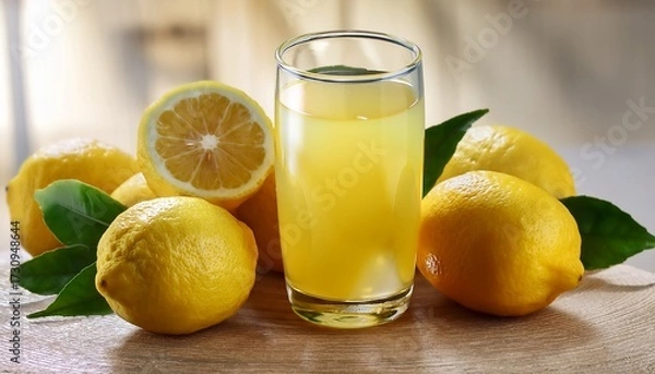Obraz Lemon Juice In A Glass