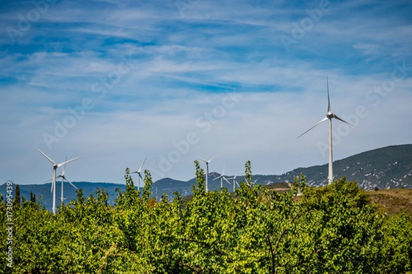 Obraz Parc éolien dans les Pyrénées