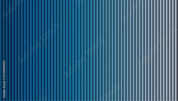 Fototapeta Abstract striped blue background with a metallic texture and seamless lines