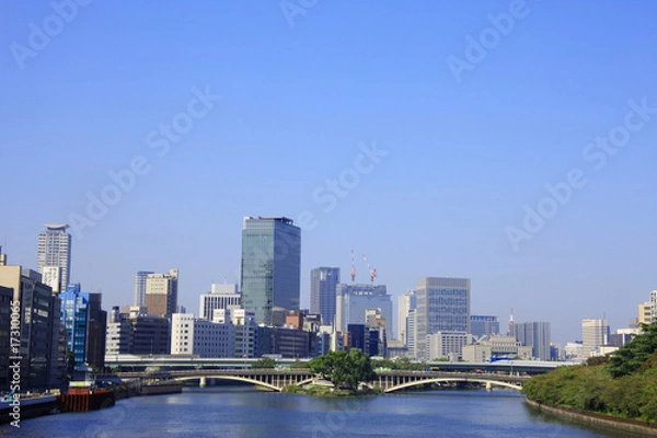 Obraz 大阪のビル街