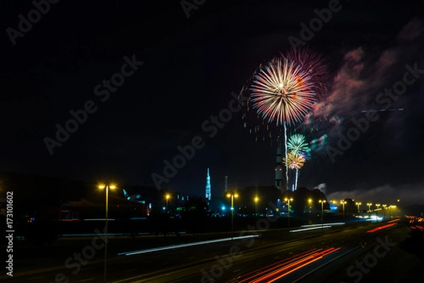 Obraz Saturn V Fireworks
