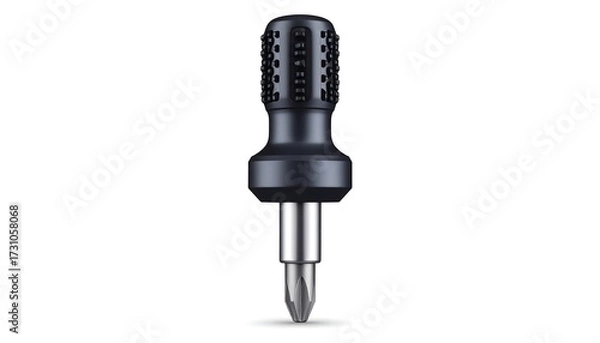 Fototapeta Isolated black screwdriver