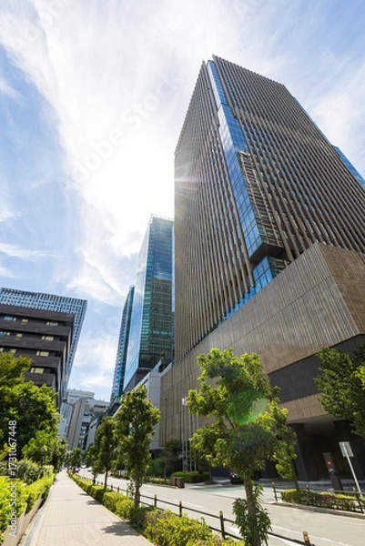 Fototapeta 大阪府北区の超高層ビル群