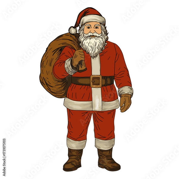 Obraz cartoon santa claus