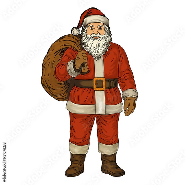Obraz cartoon santa claus