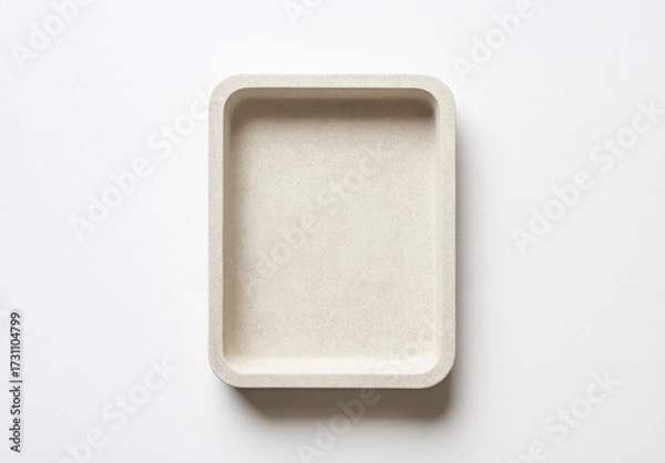 Fototapeta Empty Eco-Friendly Food Container Top View