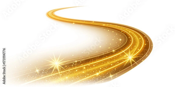 Fototapeta Magical Golden Stardust Road with Sparkling Light and Glitter Trail
Fantasy Shimmering Path of Stardust and Radiant Golden Glow