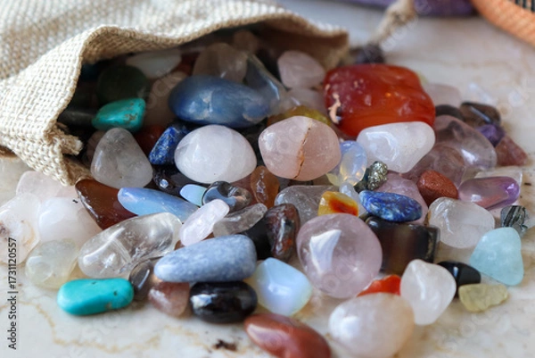 Obraz 色とりどりの宝石、石