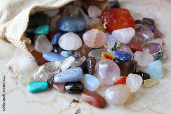 Obraz 色とりどりの宝石、石